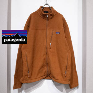 XL / 09年製 Patagonia SYNCHILLA パタゴニア シンチラ フリース ジャケット スタンドカラー ジップアップ タバコ ブラウン アウトドア 