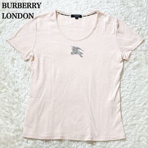 BURBERRY LONDON バーバリー Tシャツ ホースマーク ラインストーン トップス 2 レディース C82420-80