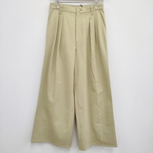 AURALEE 新品 WASHED HEAVY CHINO WIDE PANTS A23AP03ZC サイズ1 定価37400円 チノパンツ 23AW カーキイエロー オーラリー 4-0627M 240150