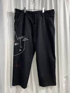 2022SS yohji yamamoto pour homme リエ刺しゅうパンツ（HG-P24-108-2）