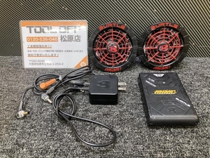 013♪おすすめ商品♪バートル BURTLE 空調服用ファン+バッテリーセット 17V AC300 AC310 2022年モデル レッド