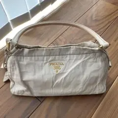 【PRADA】 ピンクベージュ　ハンドバッグ