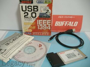 【BUFFALO USB2.0 IEEE1394 PCカード IFC-CB2IU2/UC 】