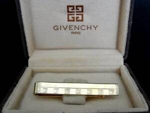 ◎№5425◎■USED並品■ジバンシイ「ロゴ柄」【GIVENCHY】 【ゴールド】■ネクタイ ピン♪