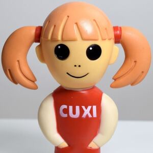 レア CUXI JAN CUX ジャンカックス 女の子 ソフビ フィギュア アドバタイジング キャラクター 企業物 ノベルティ ビンテージ 80s