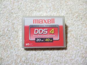 ■DAT/DDSテープ　 maxell 　DDS 4 　20GB(40GB) 　1巻/ 新品/ 未開封品 　　(O20)