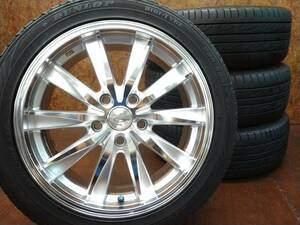 ★極上品!! WEDS LEONIS+国産タイヤ 205/50R17 4本SET!!★ノア ヴォクシー エスクァイア ステップワゴン ストリーム セレナ★