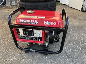 ○ HONDA 発電機 EG 550 hippo 50Hz 単相100V 定格出力450VA 4.5A 4サイクル 動作確認済 外作業 アウトドア 夜釣りなどに！　中古品 ④