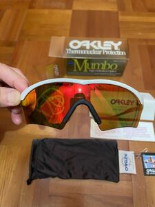 100円スタート　OAKLEY オークリー　旧ロゴ　MUMBO マンボ　中古　耳部ゴム無し　オークレー サングラス　90年代？オレンジミラー