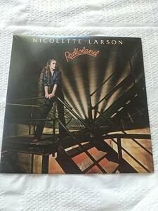 LP　ニコレット・ラーソン　ラジオランド　国内見本盤　歌詞・解説付き　Nicolette Larson　Radioland　