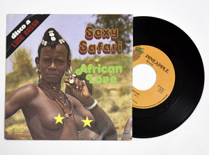 激レア オリジナル盤 The Afro-Rhythm Group Sexy Safari / African Love EPレコード 試聴可 LEE SELMOCOの匿名ユニット