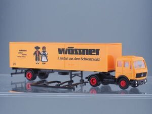 HERPA 1/87 トレーラー Mercedes Benz NG HOゲージ WOSSNER