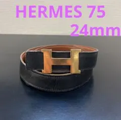 HERMES エルメス　ミニコンスタンスリバーシブルベルト75 ゴールドバックル