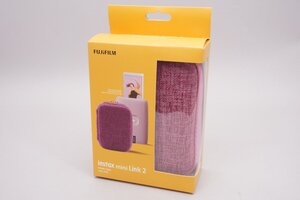 instax mini Link 2用プリンターケース ピンク ■FUJIFILM★Joshin(ジャンク)329A【1円開始・送料無料】