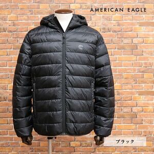 秋冬/AMERICAN EAGLE/Lサイズ/中綿ブルゾン 0104-1566 撥水 軽量 PRIMALOFT 防寒 保温 スポーティー 新品/黒/ブラック/jb163/