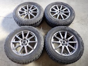 YS7134【送料無料225/65R17】CX-5 CR-V BS系レガシィアウトバック等に 中古夏タイヤセット ●17×7J 114.3/5H ET48●