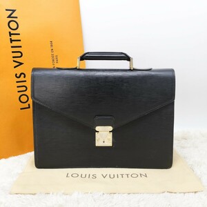 正規品 鍵付き LOUIS VUITTON ルイヴィトン ヴィトン ビジネスバッグ ブリーフケース ハンドバッグ セルヴィエット コンセイエ エピ M54422