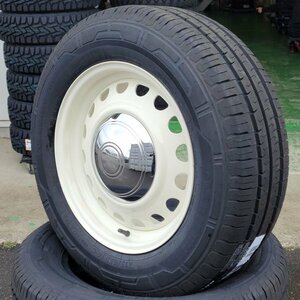 中古 16インチ ハイエース 200系 タイヤホイールセット 4本 海外製特選タイヤ 215/65R16 109/107 未走行 装着のみ 現品限り