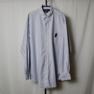 Polo Ralph Lauren ポロラルフローレン BIG SHIRT ボタンダウンシャツ 白 ボタンダウン ホワイト トップス 90年代 90s A