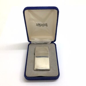 中古品 zippo ジッポ オイルライター STERLING SILVER スターリングシルバー 純銀 2002刻印 スリムタイプ シルバーカラー 質屋出品