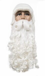 FESTIVAL PARTY Deluxe Santa Claus Beard and wig set メンズ サンタ クロース ウィッグ ひげ セット コスプレ クリスマス パーティー用