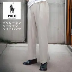 ラルフローレン   Ralph Lauren ポリレーヨン ワイドパンツ