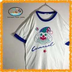 リンガーTシャツ ピエロ ビックプリント Coty Smith ゆるダボ