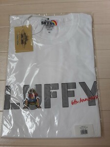 ONE PIECE　ワンピース　SR’ES RAINBOW　エスアールエス　麦わらストア限定　Tシャツ 　6周年　ホワイト　サイズXL