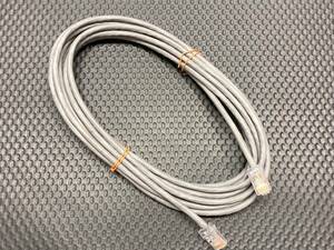 ★☆AMP 製 CAT5e Ethernet ストレート全結線 UTP 単芯線仕様 5m 灰色☆★