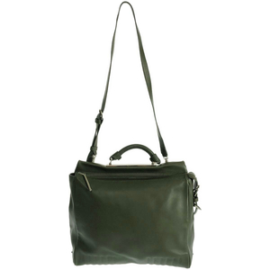 3.1 Phillip Lim スリーワンフィリップリム Ryder Satchel レザーサッチェルショルダーバッグ AF13-0461NPO オリーブ ITX75UUBY6OS