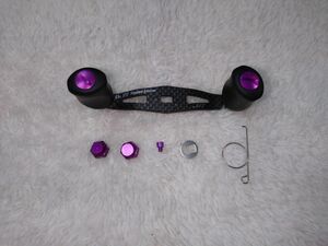 中古美品 ZPI ik88Racing Edition 限定オフセットハンドル88ｍｍ ダイワ・アブ用 パープル ※レーシングエディション OS88ik 今江克隆