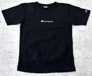 Champion REVERSE WEAVE T-SHIRT センターロゴ 刺繍　　チャンピオン リバースウィーブ Tシャツ ヘビーウェイト ブラック 黒 柳9652