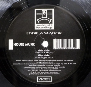 The Black Madonna(Blessed), DJ Sneak Play！　Eddie Amador - House Music 90s ハウス yoshitoshi