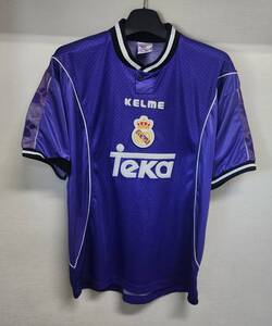 97-98 レアル・マドリードRMCF Real MADRID(A)#7 ラウール RAUL 半袖 La Liga仕様 L