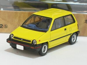 ホンダ シティR（黄）モトコンポ付 81年式 LV-N272b【トミーテック社1/64ミニカー】【トミカの時】