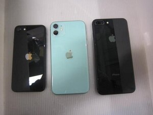 Apple iPhone 11、iphone8 plus、iphone SE 「 アクティベーションロック掛かっています。」　ジャンク品(0123AT)8AM-1