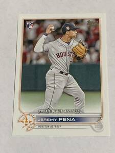 JEREMY PENA 2022 TOPPS UPDATE RC ROOKIE DEBUT ASTROS 即決