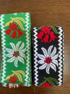 花柄刺繍ブレード　中古