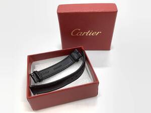 u5299 美品 Cartier カルティエ 時計 ベルトのみ 黒 ブラック