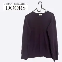 URBAN RESEARCH DOORS カシミヤ混 ニット パープル FREE