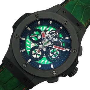 ウブロ HUBLOT ビッグバン メキシコ 310.CI.1190.GR.FMF10 グリーン文字盤 セラミック/チタン 腕時計 メンズ 中古