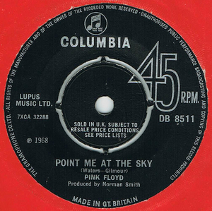 ●PINK FLOYD / POINT ME AT THE SKY [UK 45 ORIGINAL 7inch シングル サイケ 試聴]