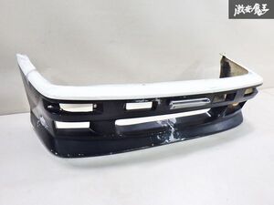 社外 AE86 レビン ハチロク フロントバンパー FRP製 エアロ ホワイト×ブラック 白黒 パンダ トレノ 即納 棚 2F-G-3