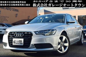 未成年者・販売目的の方ご遠慮下さい 試乗済良好 アウディ A6 2.8FSI クワトロ アイスシルバーメタリック 黒革 正規ディーラー