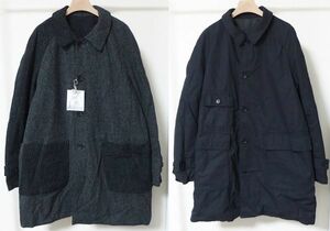 Engineered Garments エンジニアードガーメンツ Reversible Coat Nyco Ripstop Block HB リバーシブル コート L