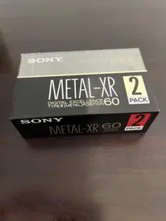 SONY METAL-XR 60　カセットテープ 2パック　未開封品