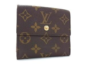 1円 ■美品■ LOUIS VUITTON ヴィトン M61652 モノグラム ポルトモネ ビエ カルトクレディ 三つ折り 財布 ウォレット ブラウン系 FL3426