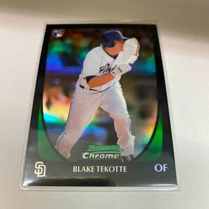 Blake Tekotte RC 2011 Bowman Chrome Draft Refractors