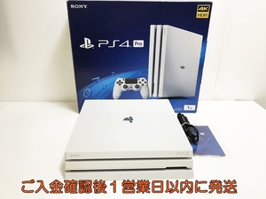 【1円】PS4Pro 本体/箱 セット 1TB ホワイト SONY PlayStation4 Pro CUH-7200B 初期化/動作確認済 プレステ4プロ FW12.00 D08-280tt/G4