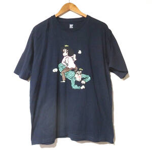 【送料無料】グラニフ×クレヨンしんちゃんTシャツ/XLサイズ　ネイビー　Design Tshirts Store graniph